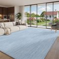 Ice Blue Area Rug 8'x10', Country Vintage Minimalist Farmhouse Solid ...