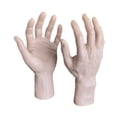 thumbnail image 4 of 2x modelo de mano simulación de manos realistas tamaño izquierdo y derecho manos falsas manos de maniquí para entrenamiento de uñas fiesta temática, 4 of 8