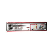 Franklin Sports Mini Hockey Goal Set - NHL Light Up Knee Hockey Goal and Stick Set with Hockey Ball