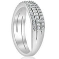 thumbnail image 2 of Pompeii 3/4ct Diamond Multi Row Wide Right Hand Ring 10k White or Yellow Gold (H/I,I1), 2 of 4