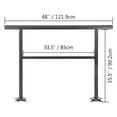 thumbnail image 6 of VEVOR 3-4 Steps Handrail Adjustable from 0 to 50 Degrees Outdoor Stairs 48 X 35.5 inch Outdoor Handrail for Stairs Outdoor Aluminum Black Stair Railing, 6 of 11