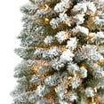 thumbnail image 6 of Nearly Natural 9' White Pencil Flocked Artificial Christmas Tree Prelit 600 Clear Lights, 6 of 7