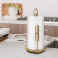 thumbnail image 3 of simplehuman Tension Arm Paper Towel Holder, Brass Stainless Steel, 3 of 6