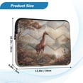 thumbnail image 3 of Quilted Laptop Sleeve for 13-16 Inch Laptops Protective Laptop Case Cover Lightweight Travel & Office Essentials Oil Painting Of Giraffe, 3 of 8