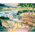 thumbnail image 2 of Unknown 24x20 White Modern Wood Framed Museum Art Print Titled - Patio I, 2 of 4