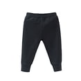 thumbnail image 4 of LIJCC Baby Pants Boys Girls Pull-on Sweatpants Infant Elastic Jogger Pants Toddler Pure Cotton Basic Solid Athletic School Trousers(Black,9-12 Months), 4 of 4