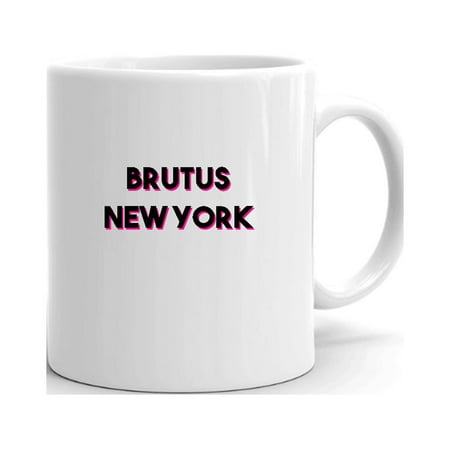 

Two Tone Brutus New York Ceramic Dishwasher And Microwave Safe Mug By Undefined Gifts