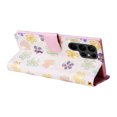 thumbnail image 6 of Nalacover Wallet Case for Samsung Galaxy S23 Ultra, Bling Flower Pattern PU Leather Wrist Strap Handbag Magnetic Flip Cover with Kickstand Card Slots Holder Soft TPU Shockproof Case, Colorful Flower, 6 of 8