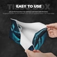 thumbnail image 5 of Lsque Vintage Blue Pattern Whale Printed Long Tissue Box Cover Holder, Facial Paper Organizer Dispenser,Triangle with Bottom Belt, PVC Leather Decorative Organizer, 5 of 9