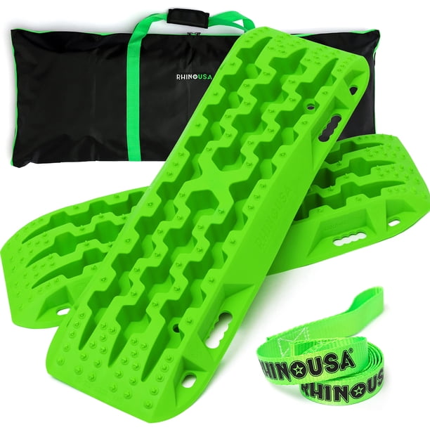 Tablas de tracción Recovery Rhino USA Ultimate Offroad Green