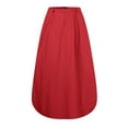 thumbnail image 6 of HomeGardon Maxi Skirts for Women Long Skirts Summer Womens Solid Color Casual Half Length Large A Line Skirt High Waisted Long Skirt,S-XXXXXL, 6 of 7