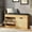 Wood color+Black, variant on Tarnorci Shoe Storage Bench with Hidden Storage Cushion for Entryway, Bedroom, Living Room
