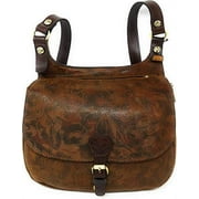 Patricia Nash Nappa Etched Floral Leather (Brown)