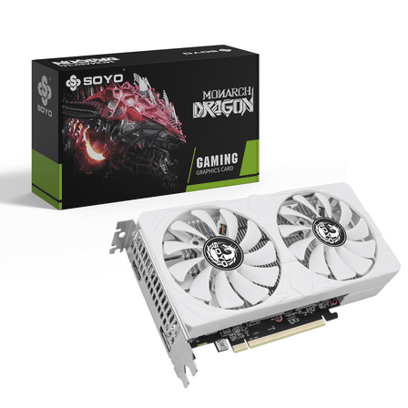 SOYO RX6500XT 4GB GDDR6 256 Bit with HDMI Display Port PCI Express x4 4.0 Dual Fans Gaming Graphic card  for Gaming