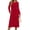 Wine Red, variant on Fantaslook Long Sleeve Midi Dresses for Women Casual Floral Dress Flowy Fall Dresses with Pockets