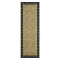 thumbnail image 3 of GlowSol 2'x6' Modern Floral Bordered Runner Rug Washable Non-Slip Bedroom Runner Rug Soft Hallway Runner Rugs for Laundry Room, Flax/Black, 3 of 8