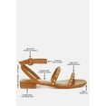 thumbnail image 2 of Flippity Studded Ankle Strap Flat Sandals, 2 of 11