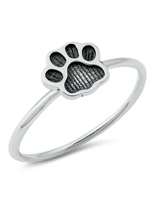 Dog Paw Print Ring