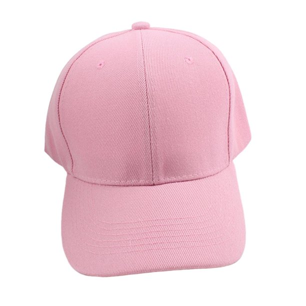 Gorra De Béisbol Sombrero De Sol Liso Al Aire Libre Sombrero De Sol Liso Casual Clásico, Gorra De Béisbol De Color , Rosado Soledad Sombrero para el sol liso al aire libre