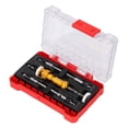 thumbnail image 1 of Juego De Brocas Avellanadoras, 5 Piezas, Tope De Profundidad Ajustable, Vástago De Liberación Rápida De Alta Dureza, Orificio De 82 Grados Para Perforación De Madera, 1 of 7