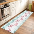 thumbnail image 2 of Runner Rug 2'x6', Green Plaid Farmhouse Washable Non-Slip Hallway Runner Rugs, Watercolor Cute Country Pigs Checkered Bedside Rugs Floor Mats Carpet Runners for Kitchen Bathroom Laundry Room, 2 of 8
