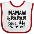 thumbnail image 3 of Inktastic Mamaw and Papaw Love Me Grandchild Boys or Girls Baby Bib, 3 of 4