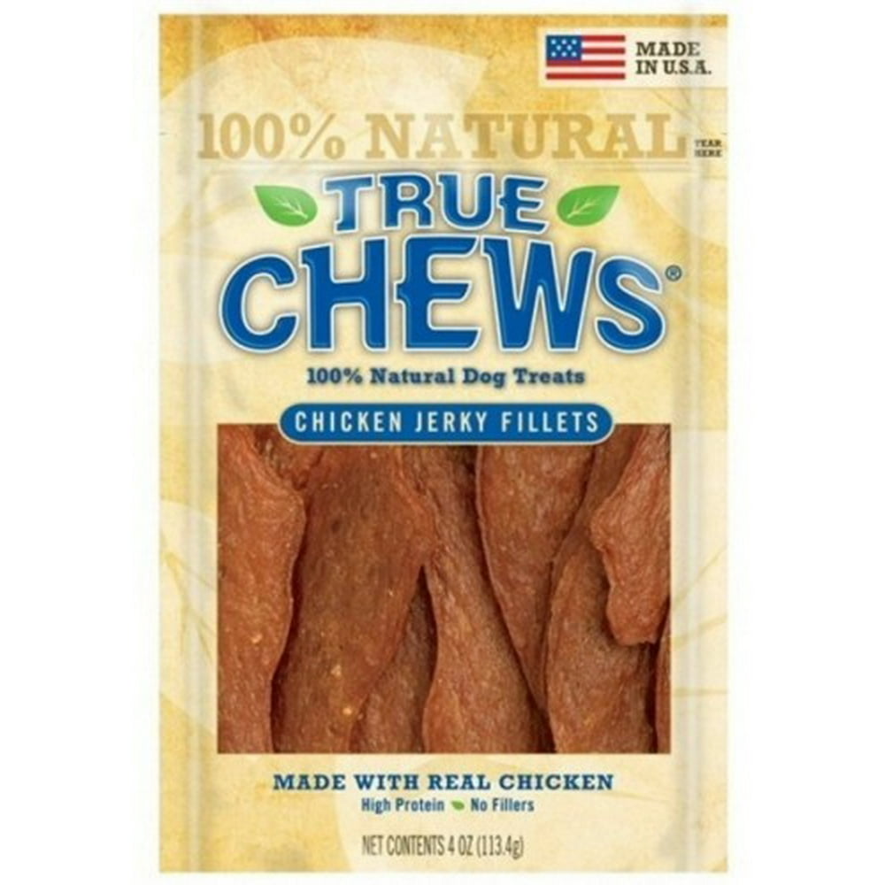 True Chews Chicken Jerky Fillets Made with Real Chicken Dog Treats, 4