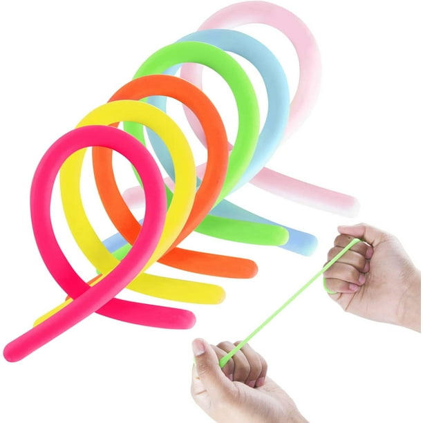 Outlet Stretchy Jelly String Noodles Thin Rubber Fidget Sensory Toys
