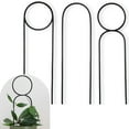 thumbnail image 3 of Travelwant 3Pcs/Set Garden Trellis Climbing Plant Support Rack 6Pcs Plastic Stackable Trellis Mini Potted Stakes for Flower Vegetables Rose Vine Pea Ivy Cucumbers, 3 of 7