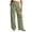Army Green, variant on Women's Striped Wide Leg Pants with Pockets Drawstring Elastic Waist Loose Straight Casual Summer Trousers for Beach Vacation Lounge Daily Wear Wine,2XL