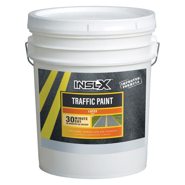 InslX 1806363 Acrylic LeadFree White Traffic Zone Marking Paint, 5 oz