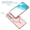 thumbnail image 6 of Magnetic for Samsung Galaxy S24 Plus Case [Compatible with Magsafe] Translucent Matte Slim Shockproof Anti-Yellow Women Men Protective Rugged Hybrid Phone Cover For Samsung Galaxy S24 Plus,Pink, 6 of 8