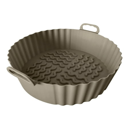 

Yrtoes Reusable Air Fryer Silicone Baking Pan Air Fryer Silicone Pad Air Fryer Lined 7.5 Inch