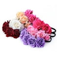 thumbnail image 2 of Namzi-b Rose Flower Crown Wedding Festival Headband Hair Garland Wedding Headpiece (White), 2 of 2