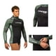 thumbnail image 4 of Playera para Caballero Cressi Cobia Hunter Manga Larga Talla L Verde, 4 of 4