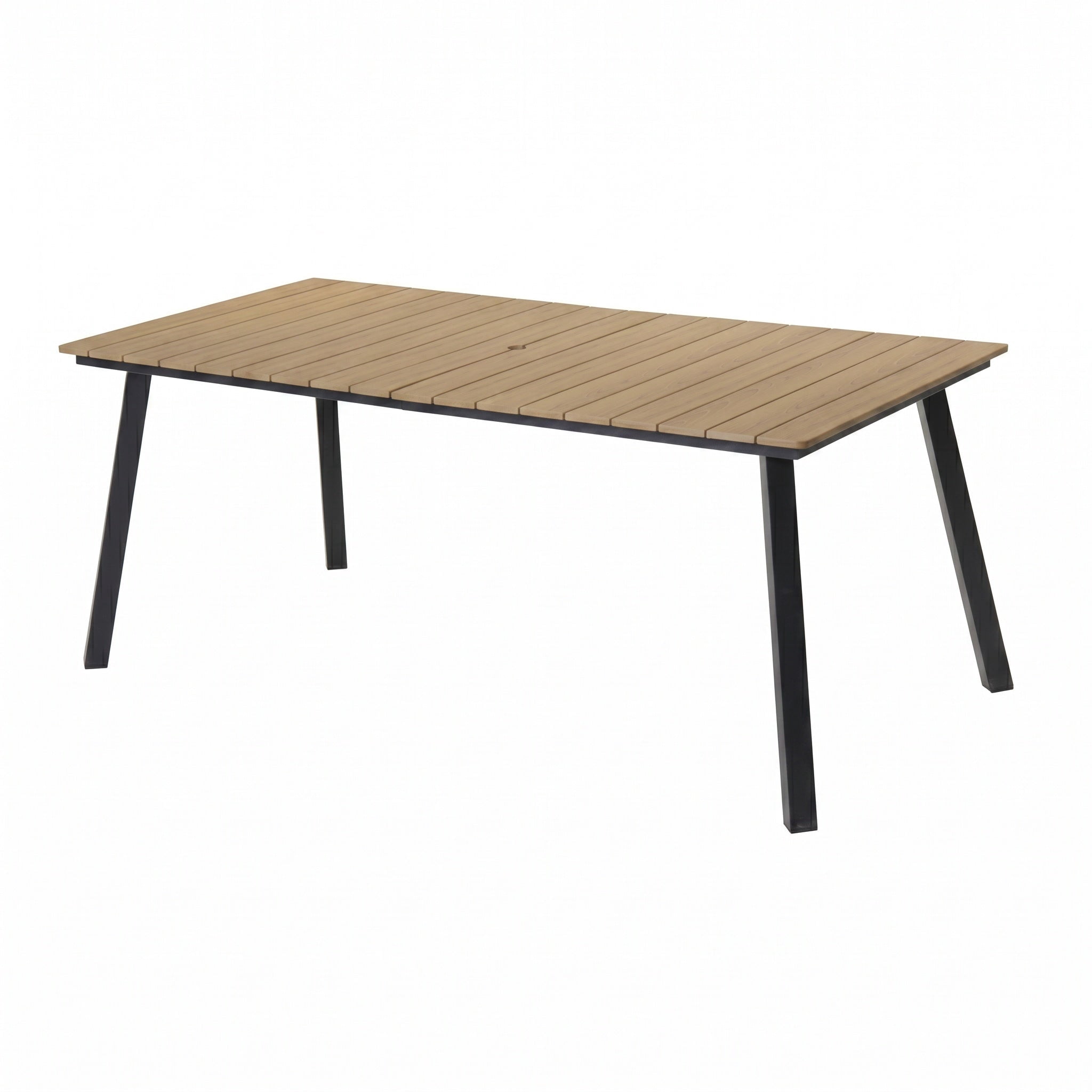 Sailvan Outdoor Dining Table Collection with Umbrella Hole, All-Weather Foldable & Square Options
