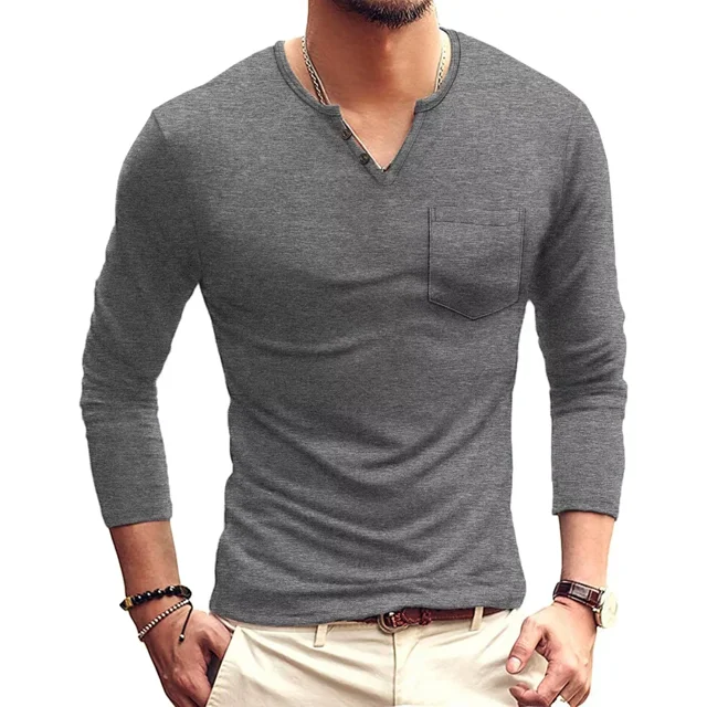 Playera Casual Moda Para Hombre Slim Fit Manga Largo