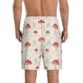 thumbnail image 2 of Balery Mushroom Men's Cotton Knit Pajama Shorts Waistband & Pockets,Short Pajama Pants-4X-Large, 2 of 8