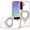 Rose Gold, variant on For Samsung Galaxy A37 Angel Hearts Bling Shimmer Colorful Glitter Chrome Edged Hybrid Case - Purple