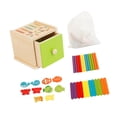 thumbnail image 3 of Caja de clasificación de forma de color de madera Reconocimiento de color Educational Educational Learning para niños pequeños Estilo D, 3 of 9