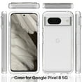 thumbnail image 3 of Feishell Gradient Clear Case for Google Pixel 8 (6.2 inch),Dual Layer Hybrid 2-In-1 PC + TPU Transparent Anti-Scratch Shockproof Lightweight Slim Phone Case,Clear, 3 of 6