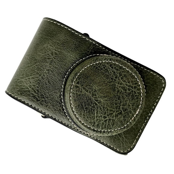 Case Digital Camera Protective Case PU Leather Camera Storage Bag With Removable Shoulder Strap Compatible With  GR2/GR3/GR3X  G7X2/G7X3  RX100/ZV1/LX10/SX740/ZR1000/CCD