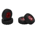 thumbnail image 4 of Juego de 4 neumáticos de goma delanteros y traseros de 55 mm y llantas de 24 orificios para coche AXIAL SCX24 1/24 RC, 4 of 8