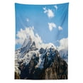 thumbnail image 3 of Ambesonne Nature Tablecloth Rectangular Table Cover, Mountain Natural Beauty, 52"x70", White Blue Brown, 3 of 4
