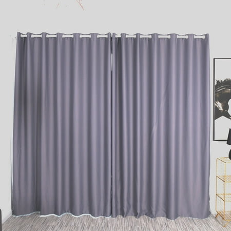 Solid Color Blackout Curtains Office Plant Balcony Insulation