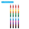 thumbnail image 3 of Crayones Apilables Uxcell, Paquete de 8 Crayones Cuadrados Apilables de 12 Colores, 3 of 6