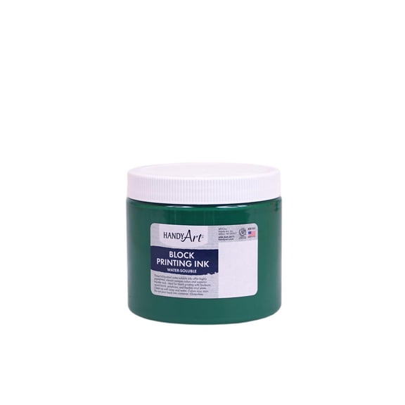 Handy Art Block Printing Ink 16 oz. Green