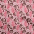 thumbnail image 1 of oneOone Cotton Cambric Rose Pink Fabric Tropical Leaf Dress Material Fabric Print Fabric By The Yard 56 Inch Wide, 1 of 5