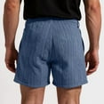 thumbnail image 3 of Resicozy Mokaloha Mens Shorts, Lininco Mens Shorts, Pacificozy Men's Daily Embroidered Casual Comfort Short with Pocket Navy L, 3 of 5