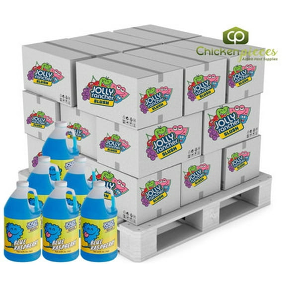 Jolly Rancher Sirop de Framboise Bleue Slushy en Vrac Concentré 5:1-64 oz-6 par Caisse (Palette 60 Caisses)